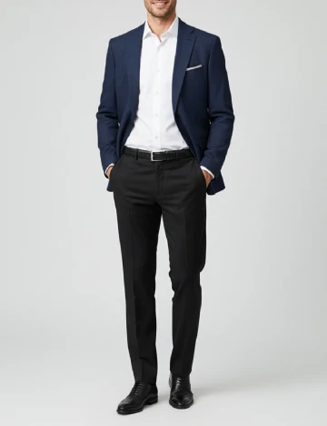 Sacou Zara, bleumarin Albastru