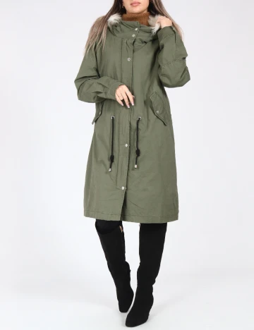 Geaca Pull&Bear, verde deschis Verde