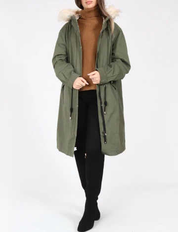 Geaca Pull&Bear, verde deschis Verde