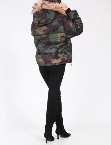 Geaca Pull&Bear, army Verde