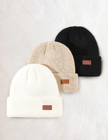 Set Caciuli 3 bucati Shein Kids, mix culori Mix culori