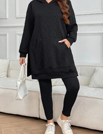 Compleu SHEIN CURVE, negru Negru