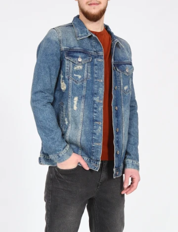 Jacheta Zara, albastru Albastru