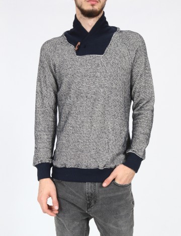 
						Bluza Zara, bleumarin/alb