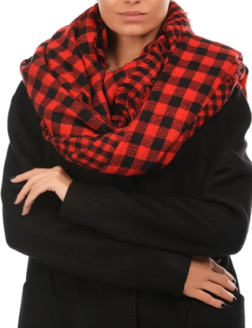 Esarfa Zara, rosu/negru Rosu