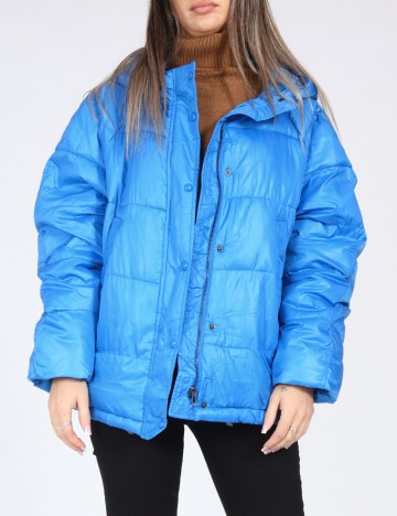 Geaca Oversize Zara, albastru