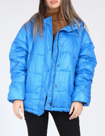 Geaca Oversize Zara, albastru Albastru