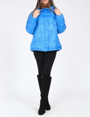 Geaca Oversize Zara, albastru Albastru