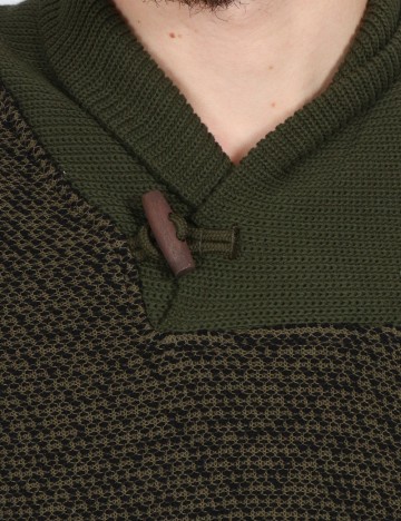 Bluza Zara, verde/negru