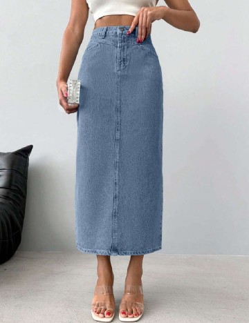 Fusta SHEIN, albastru