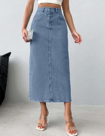 Fusta SHEIN, albastru