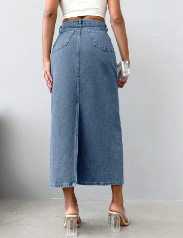 Fusta SHEIN, albastru Albastru