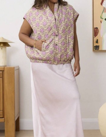 
						Vesta SHEIN CURVE, roz/galben