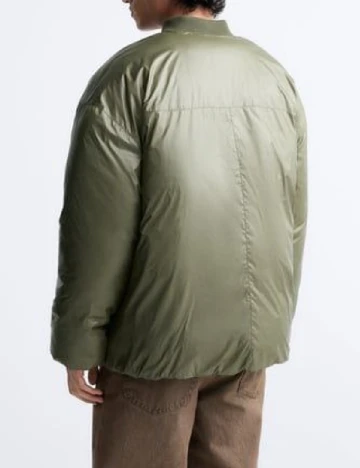 Geaca Oversize Zara, kaki Verde