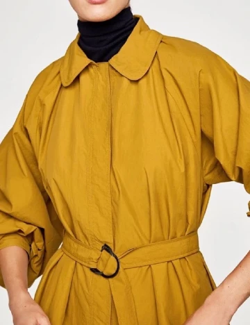 Jacheta de ploaie Zara, mustar Galben