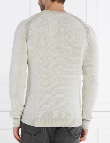 Bluza BOSS, ecru Alb