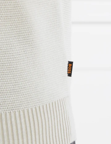 Bluza BOSS, ecru Alb