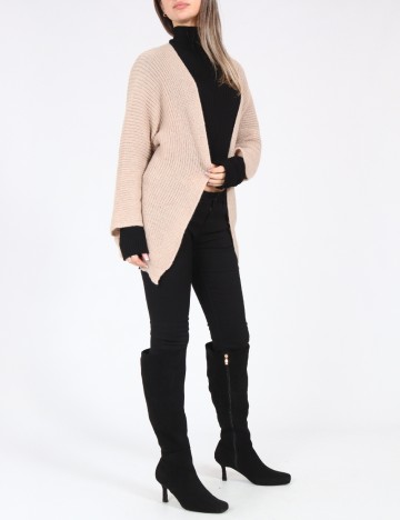 Cardigan SHEIN, maro deschis