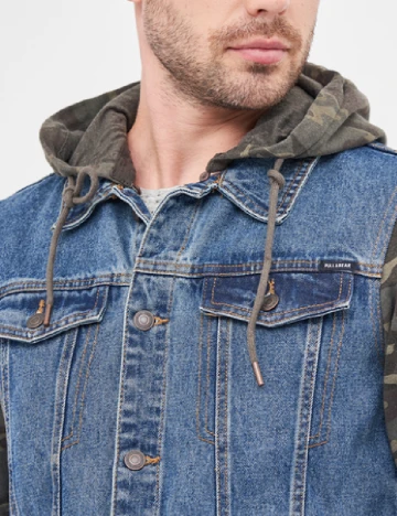 Jacheta Pull&Bear, albastru Albastru