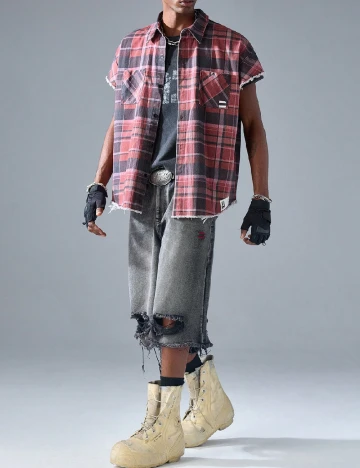 Camasa Neon Blanc, rosu Rosu