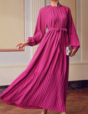 
						Rochie lunga MOTF, roz