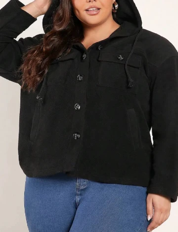 Jacheta SHEIN CURVE, negru Negru