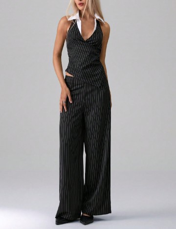 
						Compleu SHEIN, alb/negru