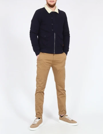 Jacheta Bershka, bleumarin Albastru