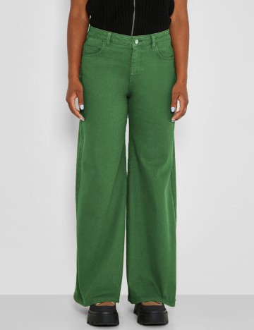 Pantaloni Noisy May, verde, 28