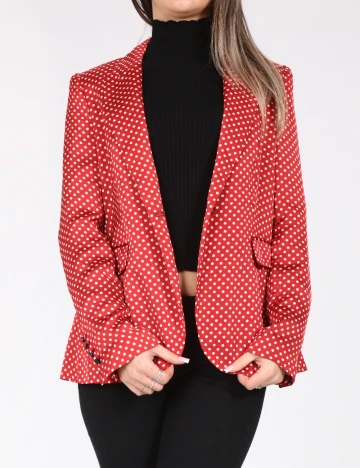 Sacou Zara, rosu Rosu