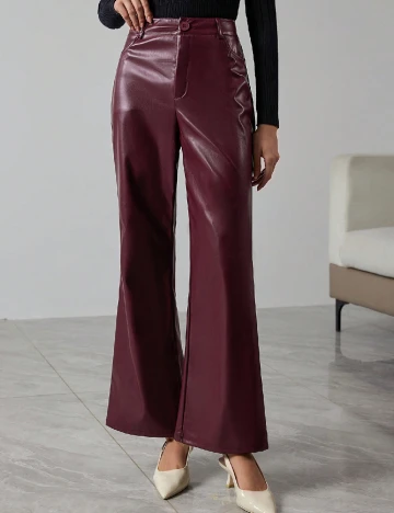 Pantaloni SHEIN, visiniu Rosu