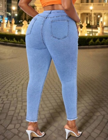 Blugi SHEIN CURVE, albastru