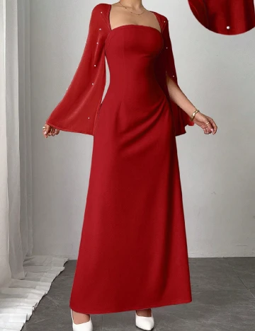 Rochie lunga SHEIN, rosu Rosu