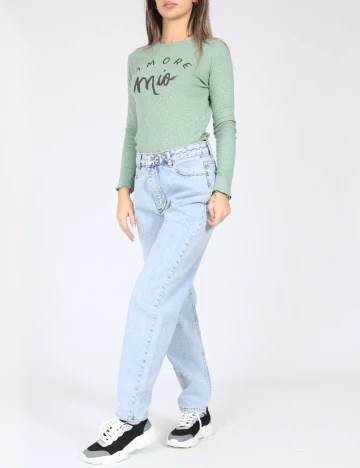 Blugi SHEIN, bleu Albastru