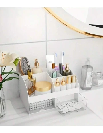 Organizator makeup SHEIN, alb Alb