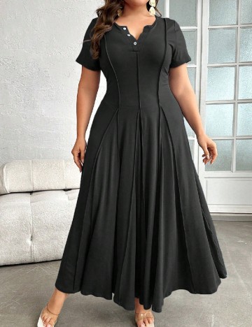 
						Rochie lunga SHEIN CURVE, negru