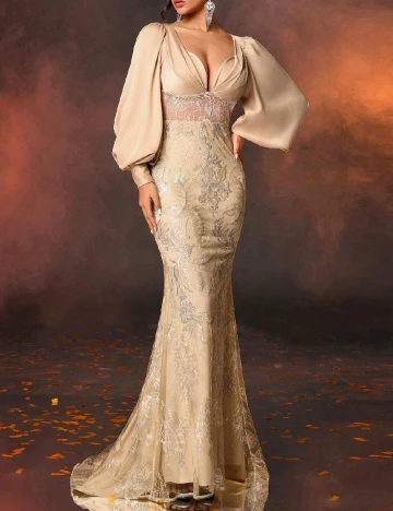 Rochie lunga SHEIN, crem Crem