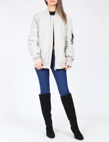 Jacheta Bershka, gri Gri