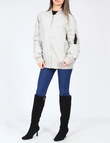 Jacheta Bershka, gri Gri