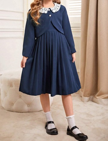 
						Compleu Shein Kids, bleumarin