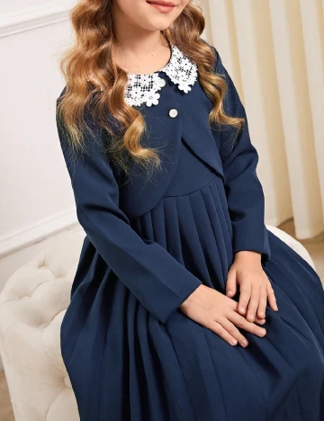 Compleu Shein Kids, bleumarin Albastru