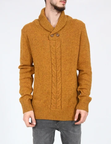 Pulover Pull&Bear, mustar Galben