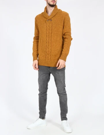 Pulover Pull&Bear, mustar Galben