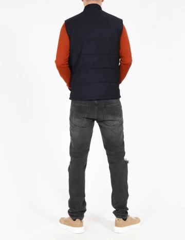 Vesta impermeabila Zara, bleumarin Albastru