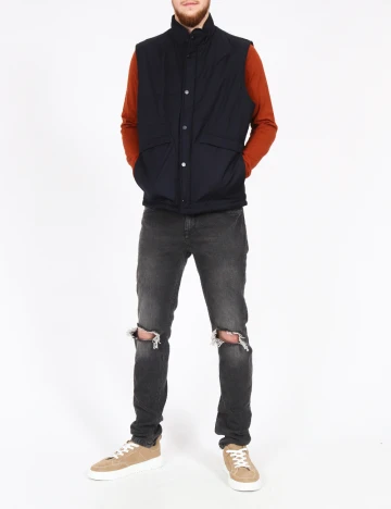 Vesta impermeabila Zara, bleumarin Albastru