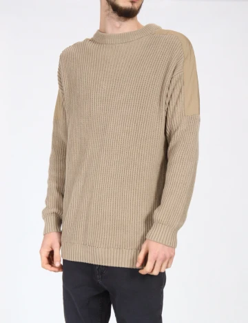 Pulover Bershka, bej Crem