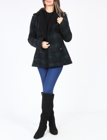 Jacheta Zara, verde/bleumarin