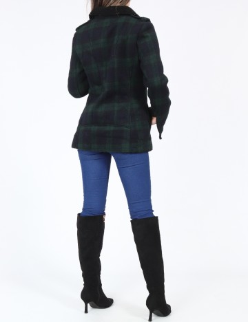 Jacheta Zara, verde/bleumarin