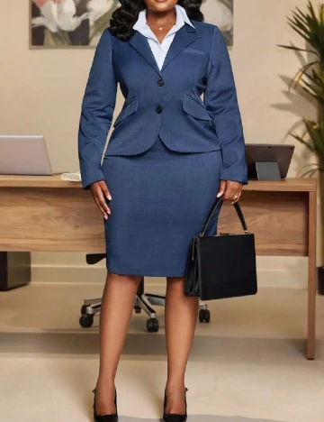 Compleu SHEIN, albastru Albastru