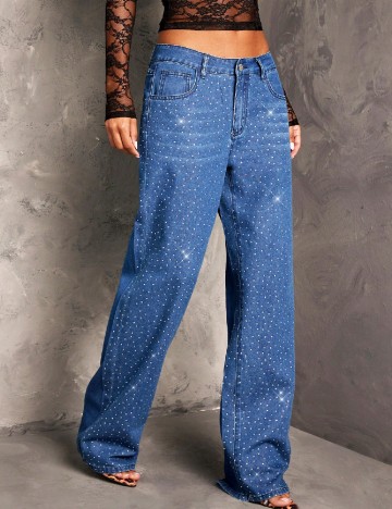 
						Blugi SHEIN, albastru